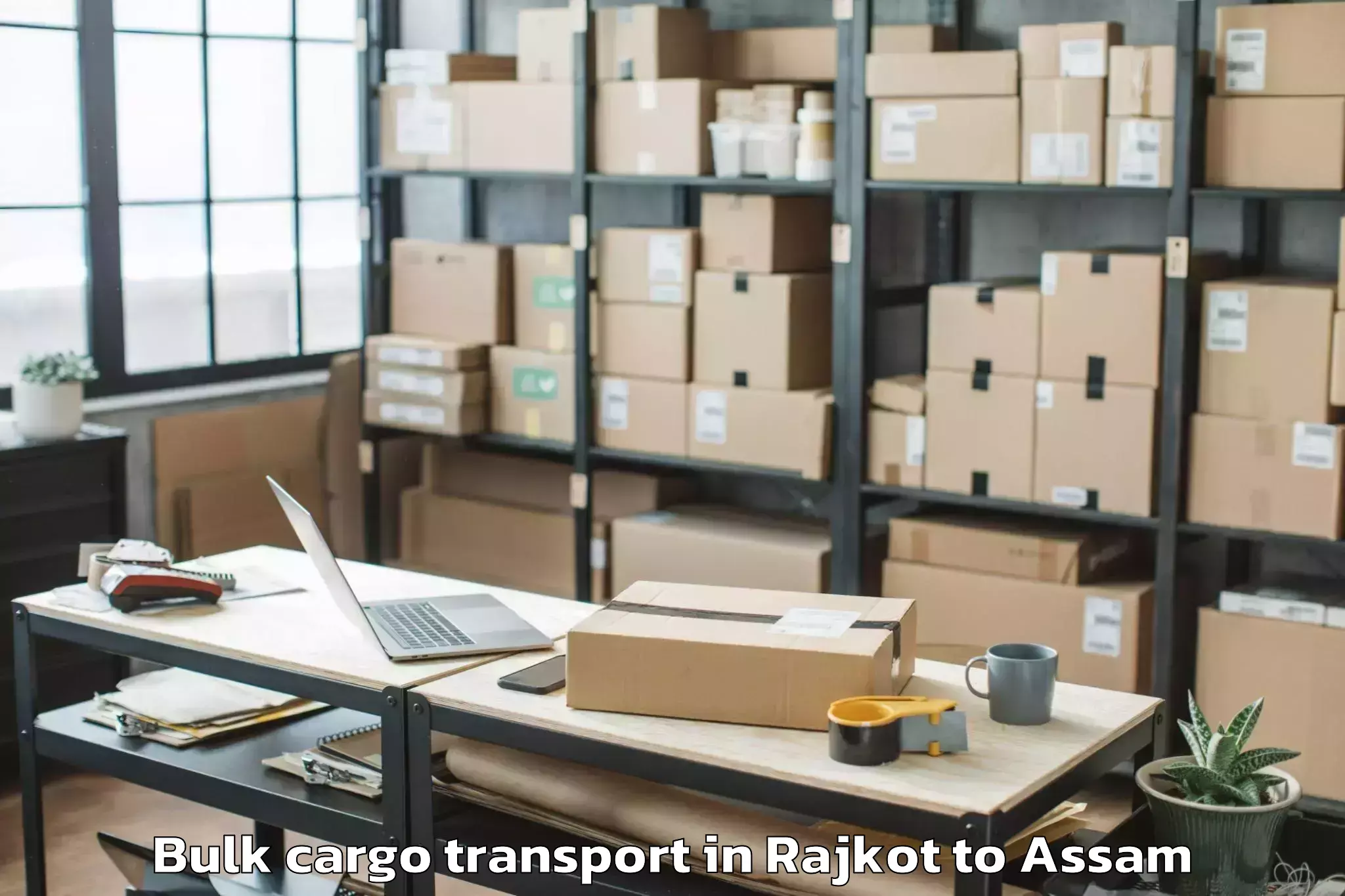 Book Your Rajkot to Gossaigaon Bulk Cargo Transport Today